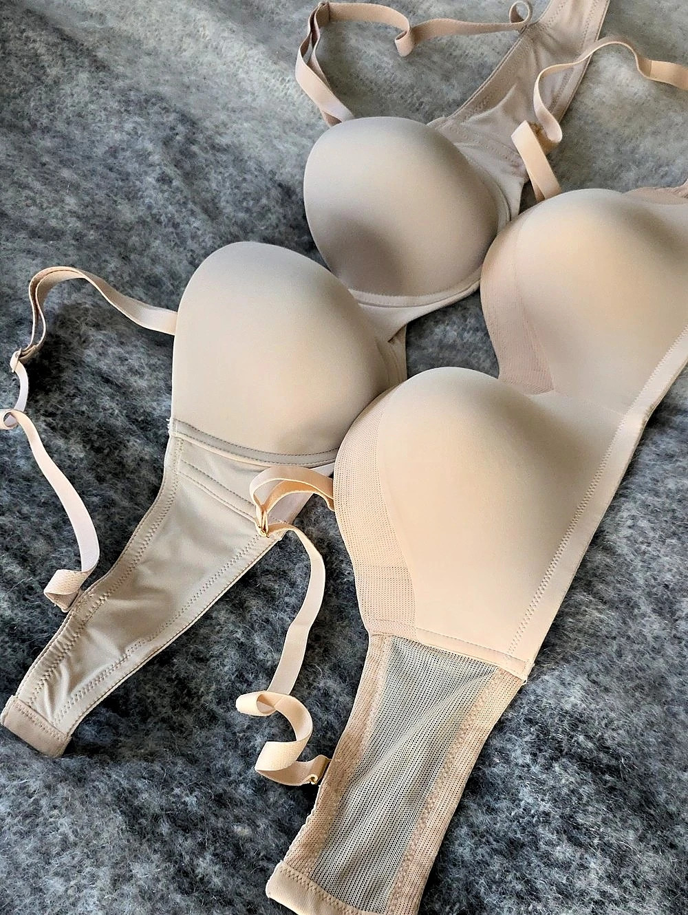 2 Beige Bras Set Size 36C